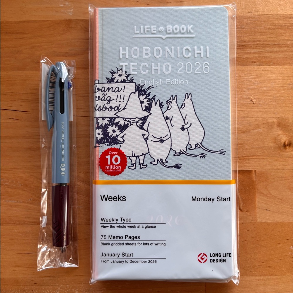 Hobonichi Weeks 2026 Planner with Pen